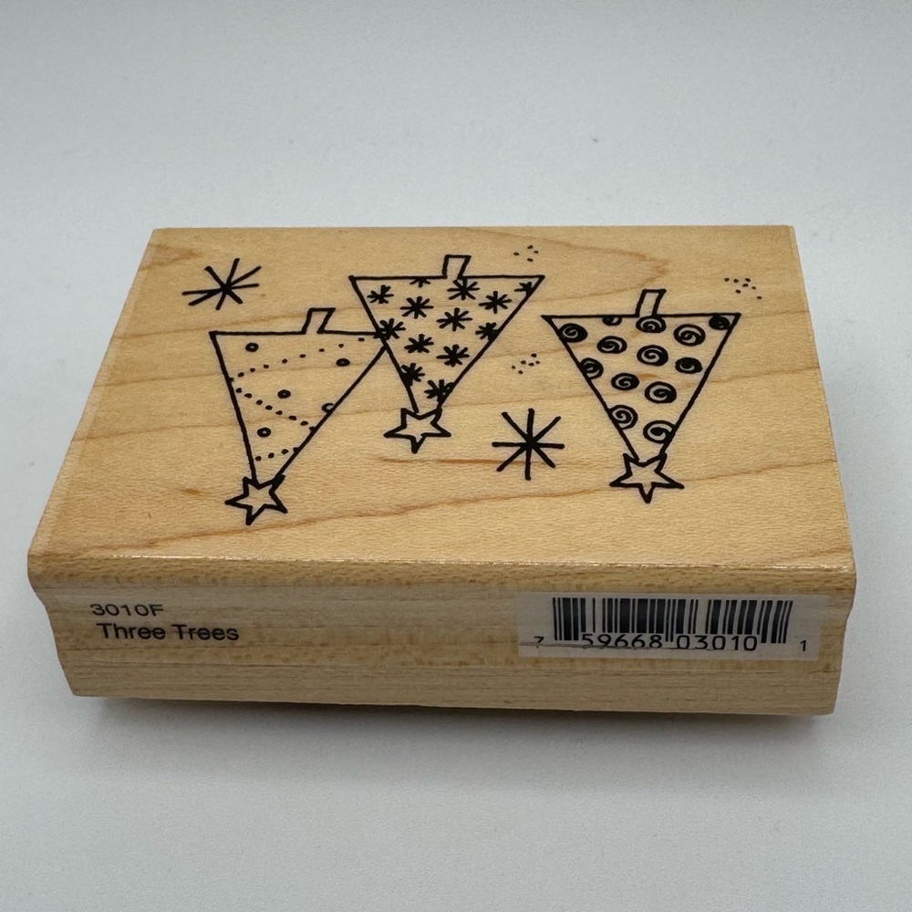 Three Trees Rubber Stamp - Picture 3 of 6